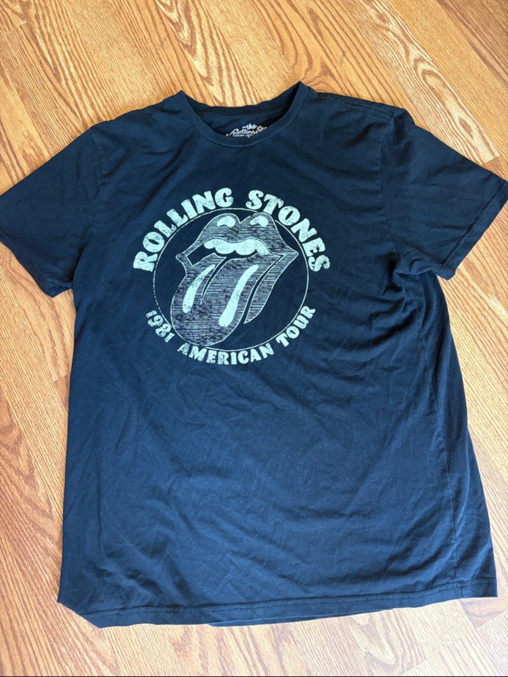 Rolling Stones 1981 American Tour Black Graphic Tee